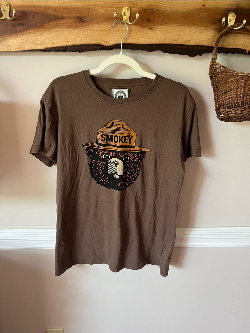 American Needle Classic Smokey The Bear Women's Graphic Tee Shirt